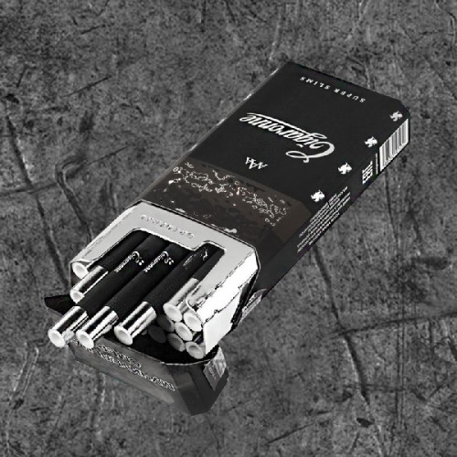 Сигареты Сигарон Супер Слимс Черный (Cigaronne Super Slims Black)